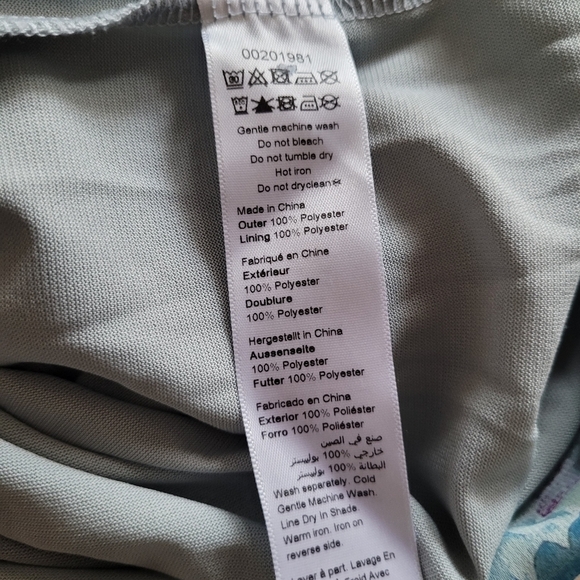 City Chic kiku floral draped chiffon vneck belted dress - Picture 9 of 13